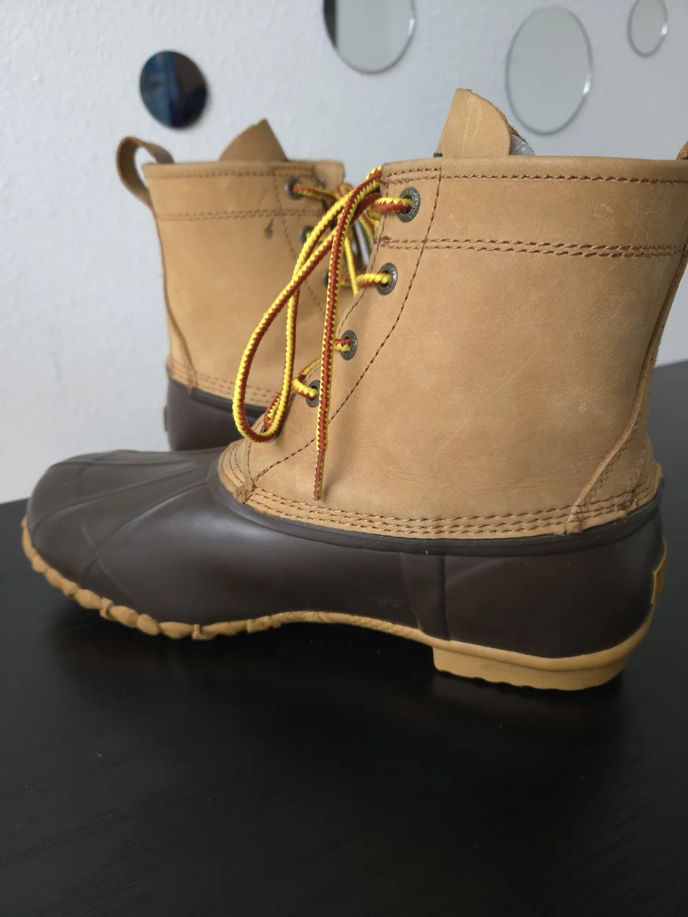 Cabela's Men's Leather Rubber Waterproof Duck Boots Thinsulate Steel Shank 11D